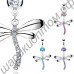 Кольцо в пупок Dragonfly belly ring